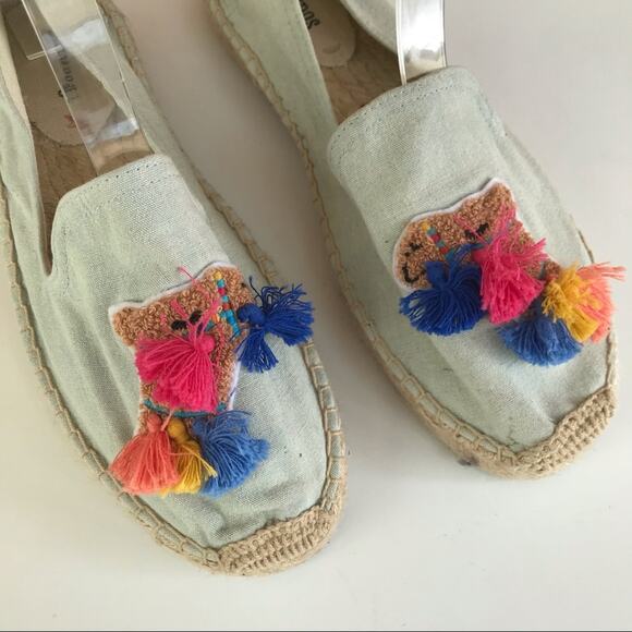 SOLUDOS Tassel Camel Smoking Slipper Flats - Picture 2 of 9